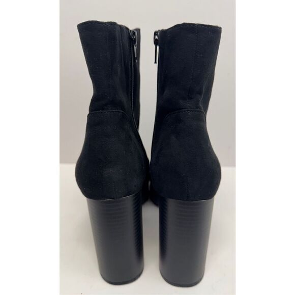 Sun+Stone Platform Booties Size 8 Womens Black High Heel Evening Boots - Picture 7 of 10